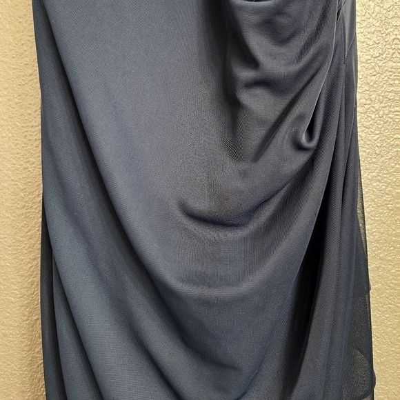 David's Bridal Bridesmaid Marine Dress Size 6 - Picture 3 of 8